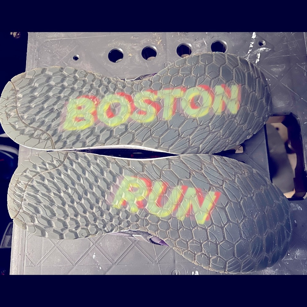 🔥New Balance Mens Size 13 Boston Marathon 2017 Zante V3 Purple Black  Shoes